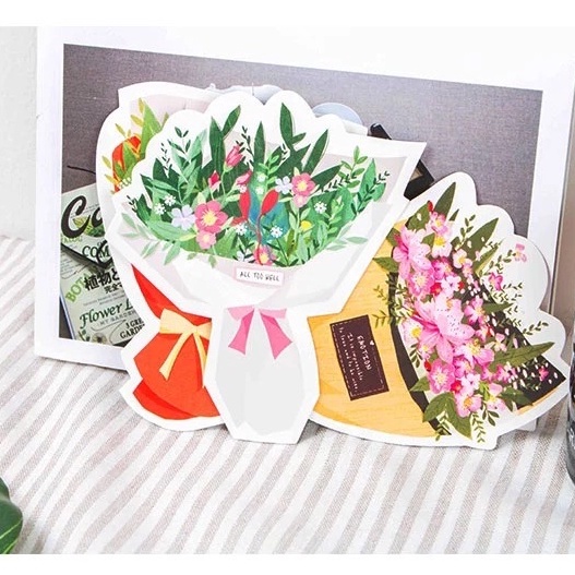 Postcard/Bưu thiếp hình bó hoa