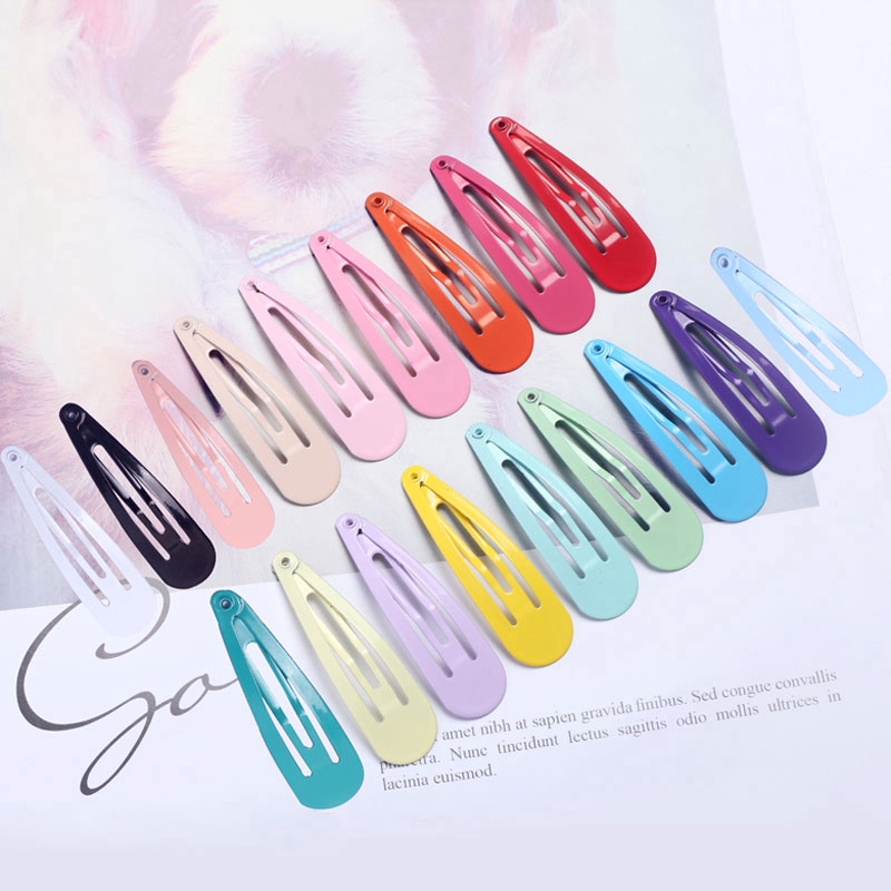 Set 20 kẹp tóc kim loại màu kẹo ngọt cho nữ