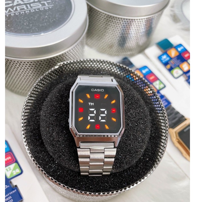 Đồng hồ nam nữ Casio AQ 230 màn hình LED cảm ứng , hiện đại , sang trọng dành cho bạn trẻ năng động-Box thiếc chính hãng | BigBuy360 - bigbuy360.vn
