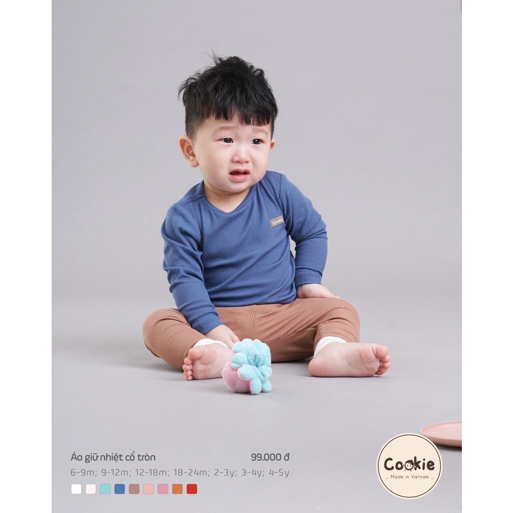 Cookie - Áo giữ nhiệt cổ tròn cho bé trai, bé gái từ 6 tháng đến 5 tuổi