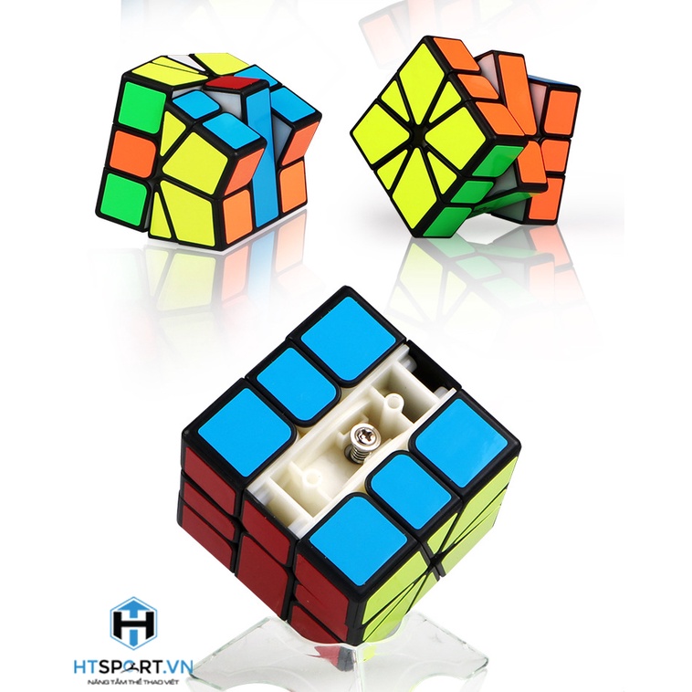 RuBik Biến Thể, Khối Rubik 3x3  QiYi Cube Biến Thể Viền Đen, Đồ Chơi Phát Triễn Trí Tuệ Xoay Trơn Mượt