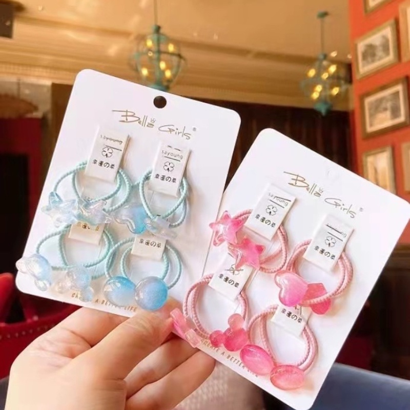 Dây Buộc Tóc Cao Su Cỡ Nhỏ Nhiều Màu Dễ Thương Cho Bé Gái