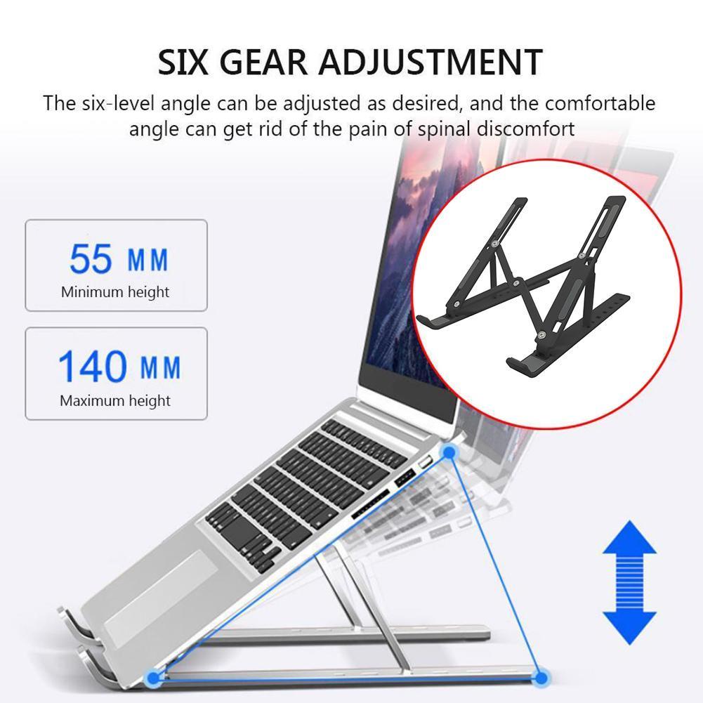 Giá Đỡ Laptop / Máy Tính Bảng 6 Cấp Độ Chống Trượt Tùy Chỉnh Tiện Dụng
