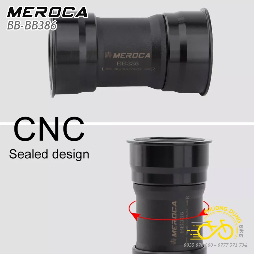 Trục giữa cốt rỗng xe đạp MEROCA BB386