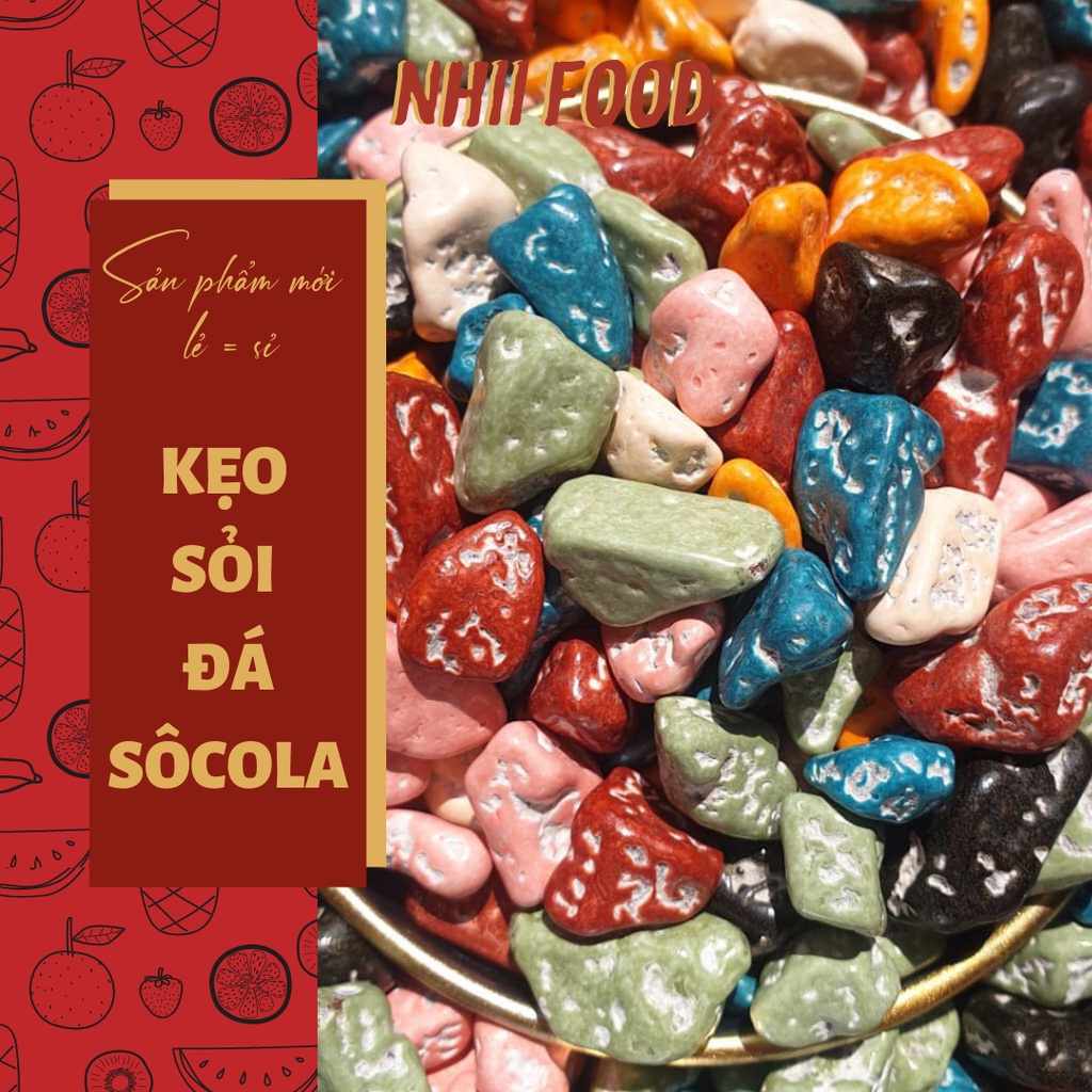 500GR Kẹo sỏi đá socola NHII FOOD thực phẩm sạch nhà làm