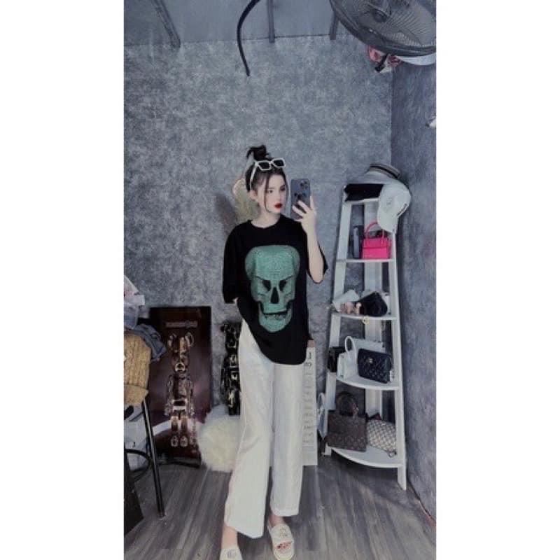 [NEW] Set Quần Dài Áo In Hình Hoạ Tiết Nữ [FREESHIP] Bộ Đồ Culottes Kèm Thun Form Rộng Tay Lỡ In Hình Vintage Ulzzang