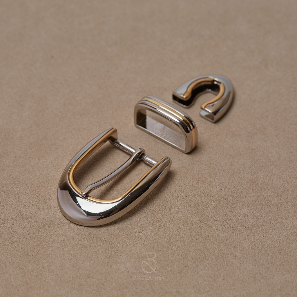 Mặt dây lưng Nam Nữ màu Bạc, mã MDL097, size 30mm, chất liệu hợp kim cao cấp, mặt thắt lưng nam