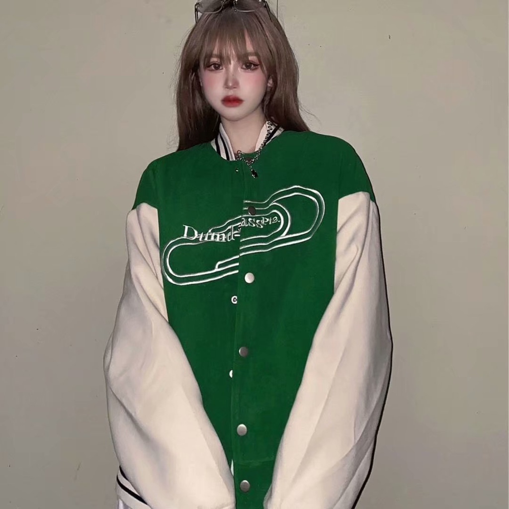 Áo Khoác nam bomber In Họa Tiết Cổ Điển fashion new áo khoác bóng unisex chày nữ Hàn Quốc top áo dài tay bigsize jacket