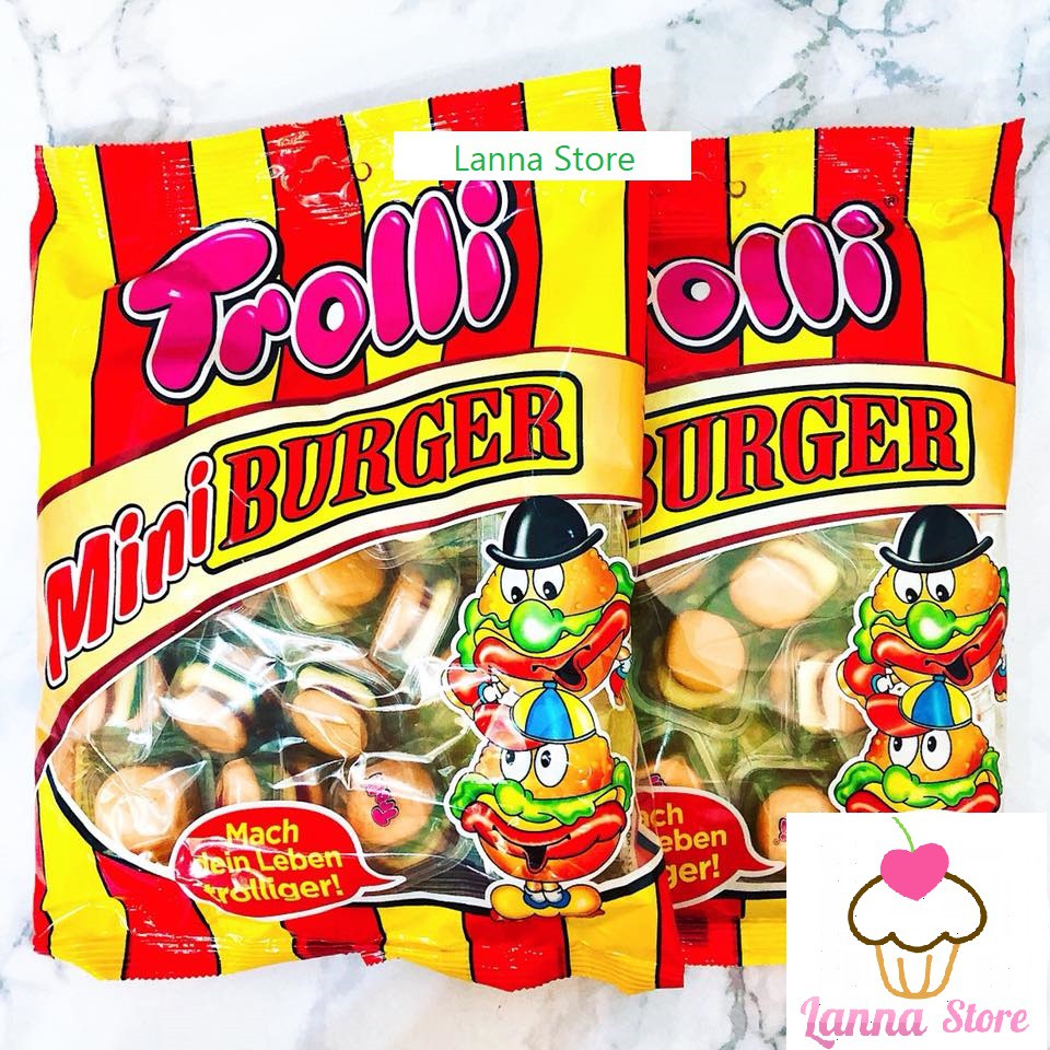 Kẹo dẻo hamburger Trolli mini burger - Mỹ 🇺🇸.