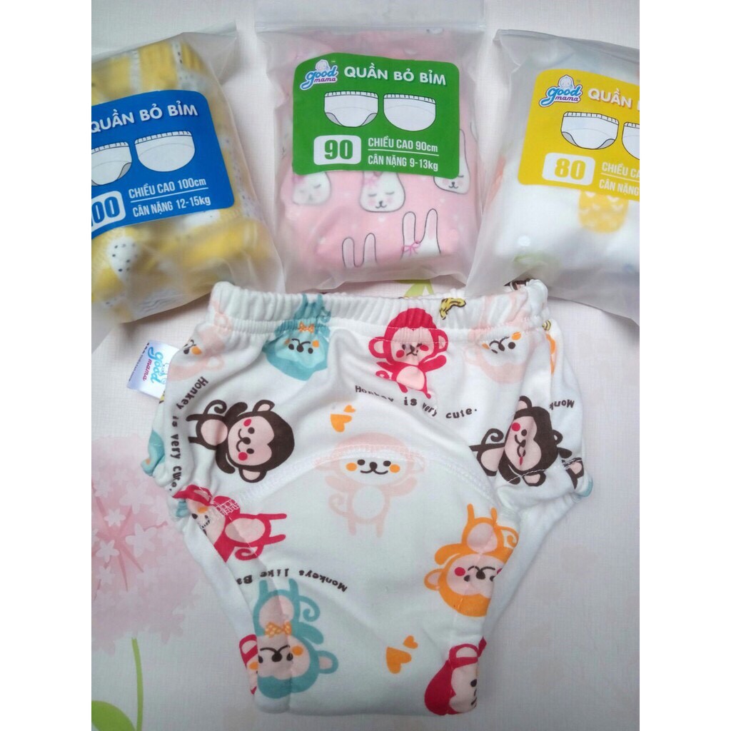 Quần Bỏ Bỉm Goodmama 6 Lớp Cotton Cho Bé