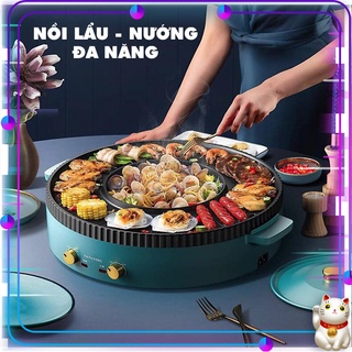 Nồi lẩu nướng đa năng Aoran kết hợp 2 trong 1 loại sịn( ảnh thật) Bảo hành 1 ĐỔI 1 Toàn Quốc