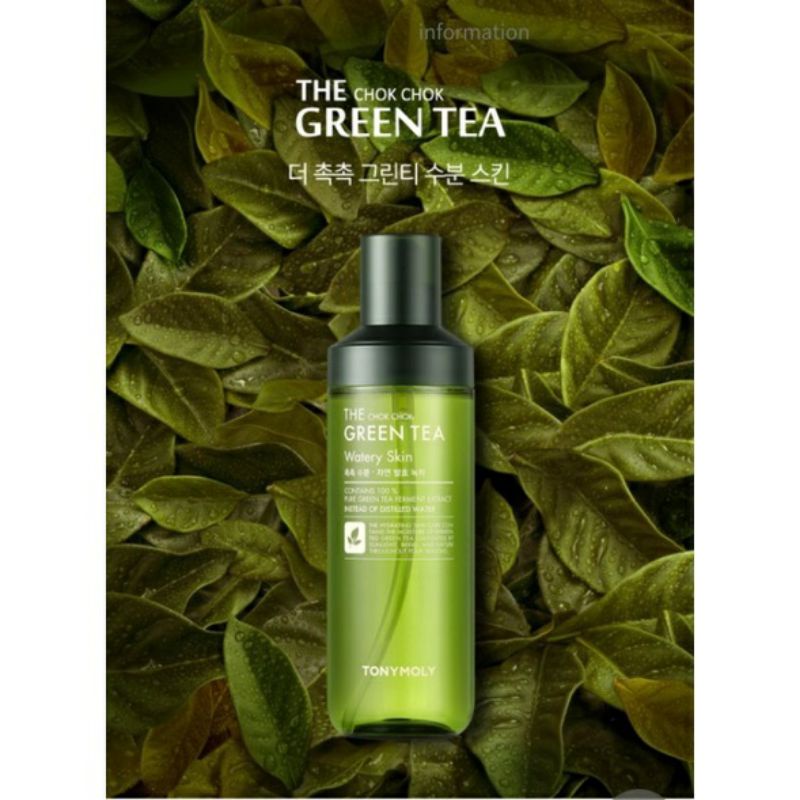 Nước hoa hồng  trà xanh Tonymoly The Chok Chok Green Tea Watery Toner