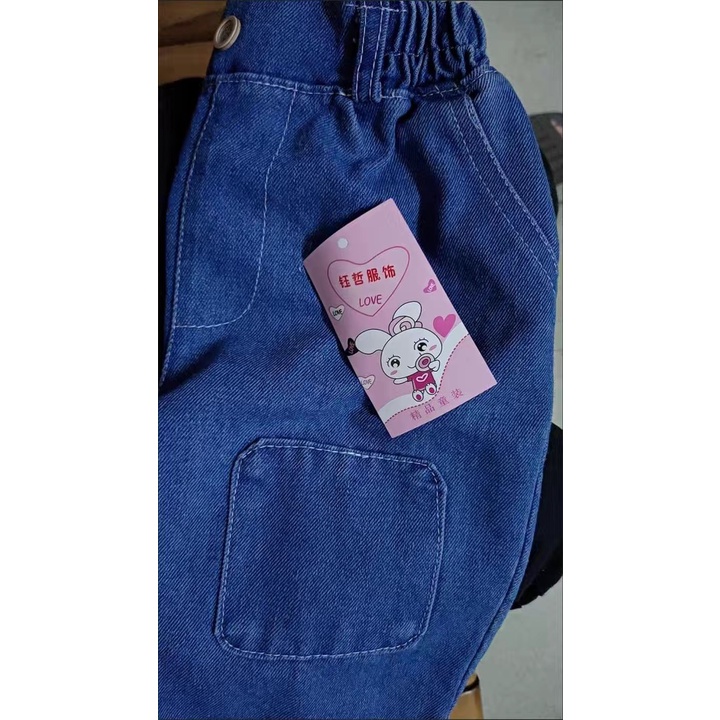 (10-28kg) Quần jean ngố bé trai 2-8 tuổi phong cách Hàn Quốc 2022 chất sịn