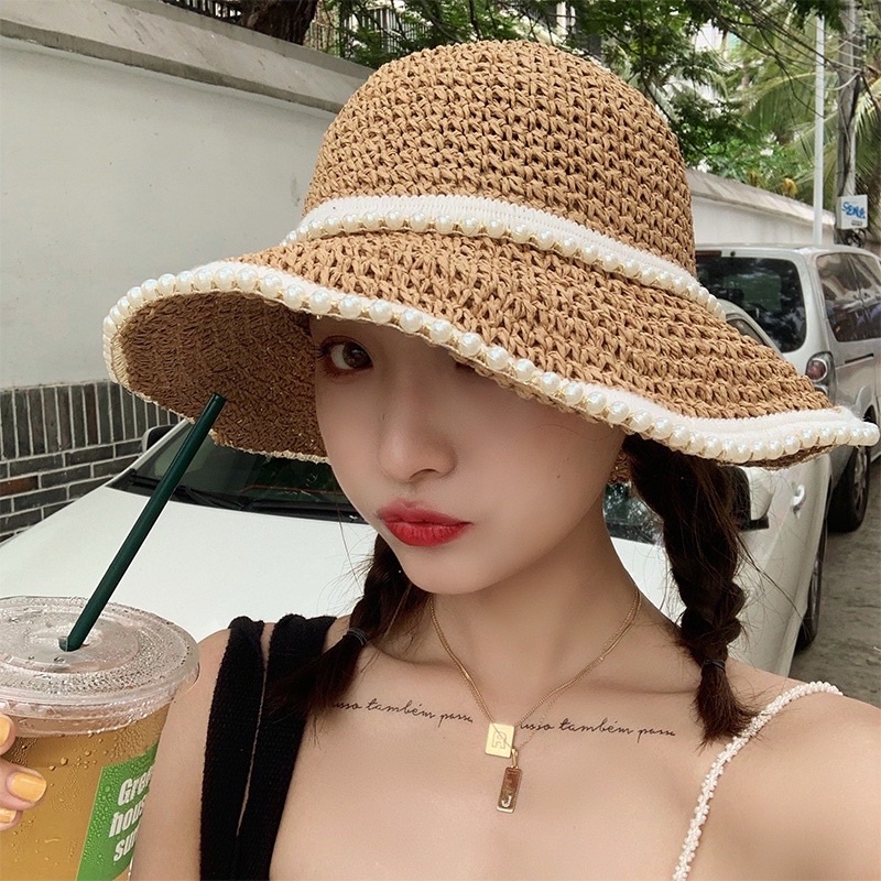 Nón Cối Phối Vành  Ngọc  Thời Trang