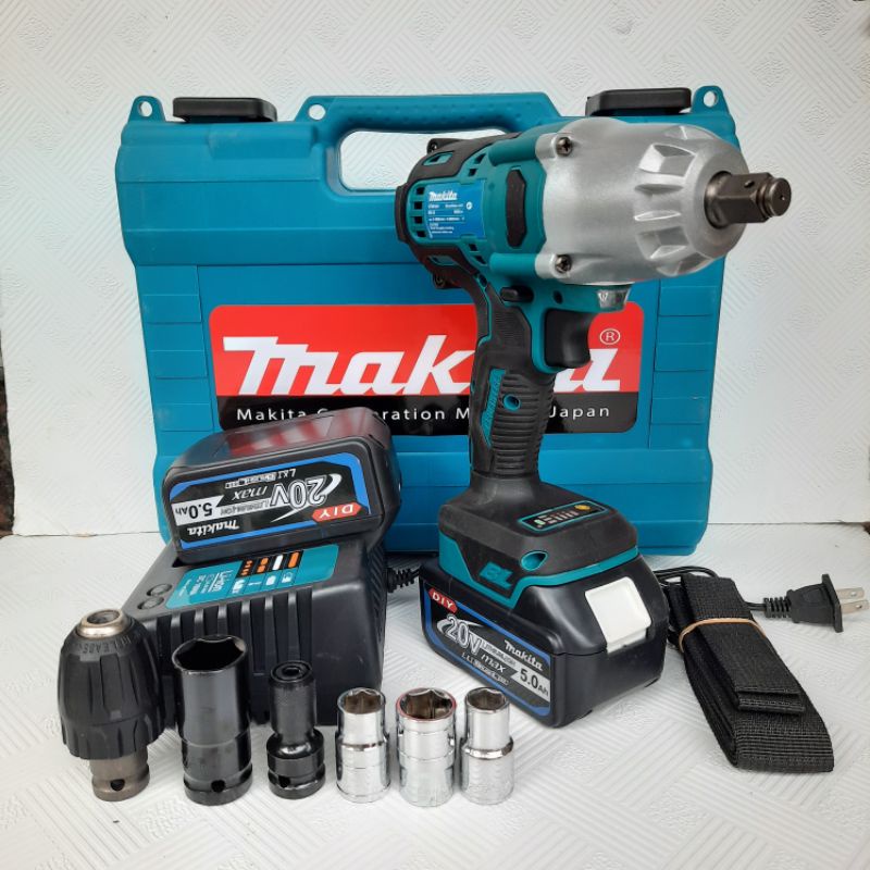 Máy siết bulong makita động cơ không chổi than lực siết khủng 880Nm