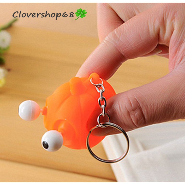 Móc Treo Chìa Khóa Hình Thú Mắt Lồi Siêu cute     Clovershop68