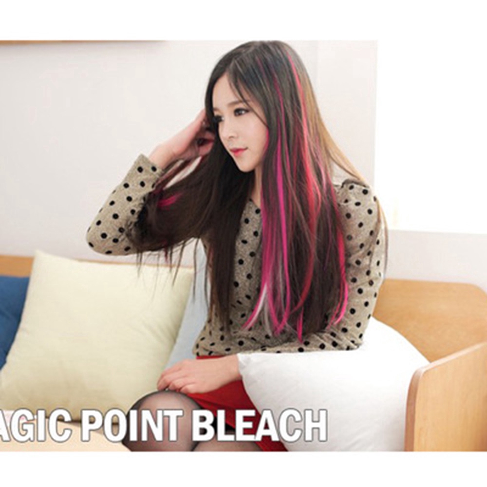 Tép tóc giả làm bằng sợi chịu nhiệt dài thẳng màu gradient 55cm dành cho nữ