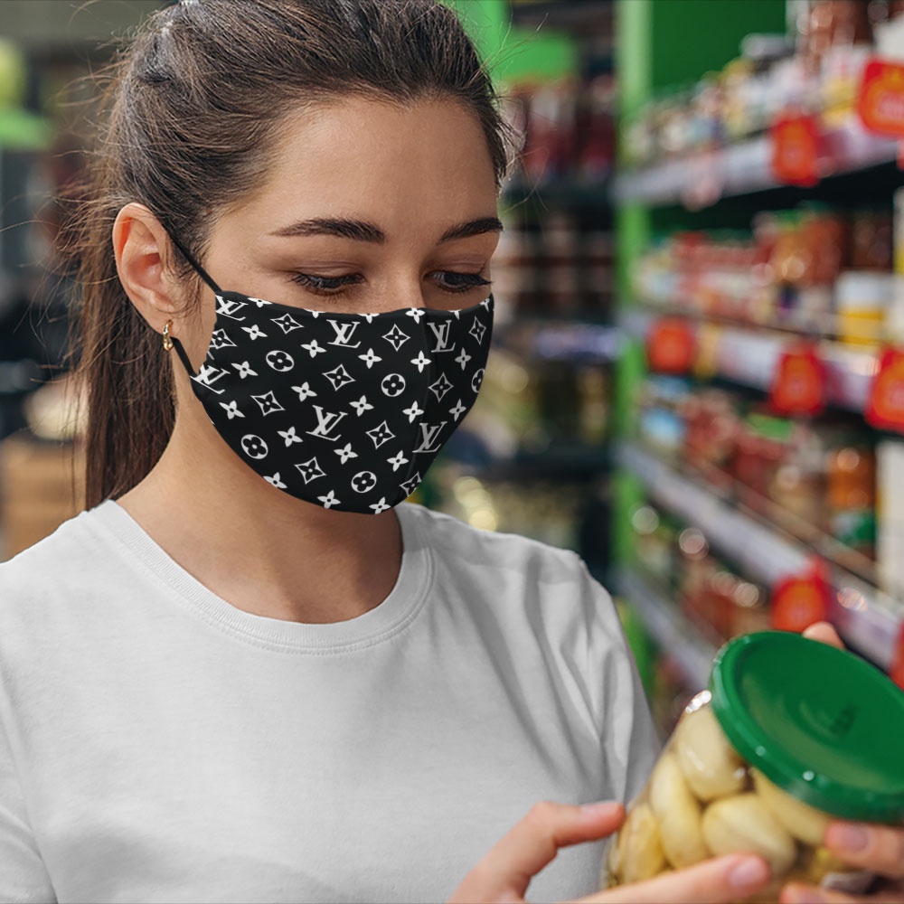 Khẩu Trang Vải  L.V_21 Soink Vải Cotton 100%,Kháng Khuẩn,Có Thể Giặt,Tái Sử Dụng Cho Nam Nữ