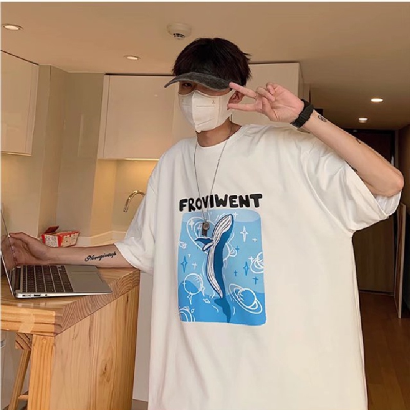 Áo Thun Tay Ngắn Dáng Rộng In Chữ Cỡ Lớn Thoải Mái Thời Trang Mùa Hè Cho Nam Và Nữ size M-5XL