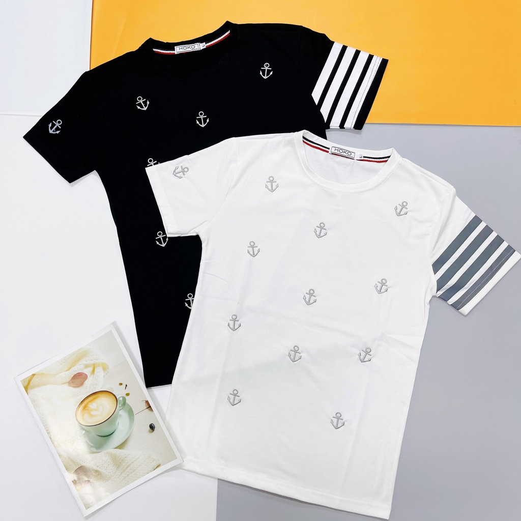 Aó polo thom nam nữ vạch tay cao cấp vải cá sấu cotton phong cách trẻ trung