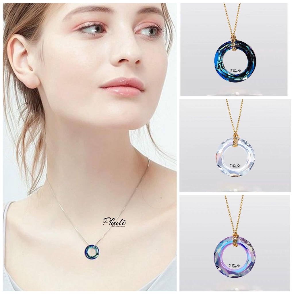 Mặt Dây Chuyền Pha Lê Swarovski Hình Tròn S20mm
