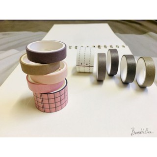 Băng dính washi tape màu siêu xinh