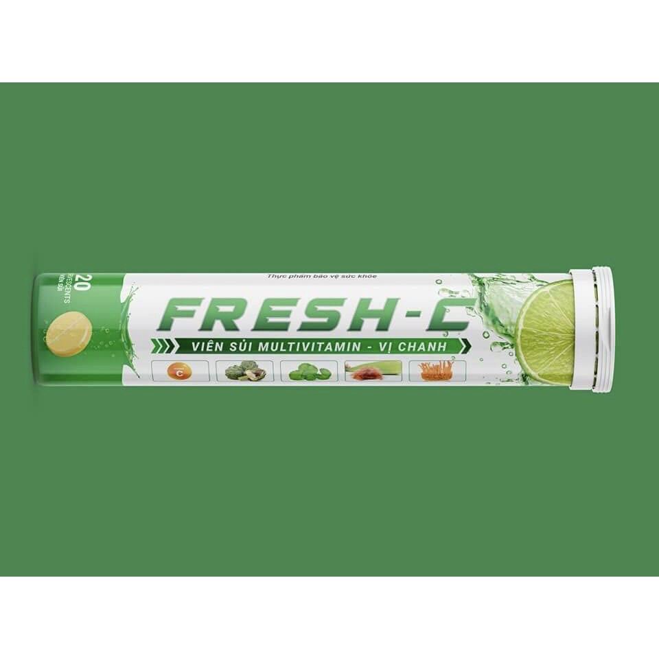 [HB GIFT] Viên sủi Multivitamin FYSOLINE Freshlife bổ sung vitamin C, tăng cường sức đề kháng bảo vệ sức khỏe lọ 20 viên