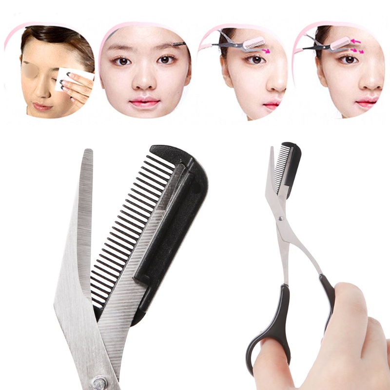 [Hàng mới về] Kéo cắt tỉa lông mày / lông mi tiện dụng cho nữ