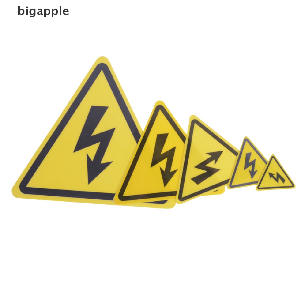 bigapple 2PCS Danger High Voltage Electric Warning Safety Label Sign Decal Sticker RDG