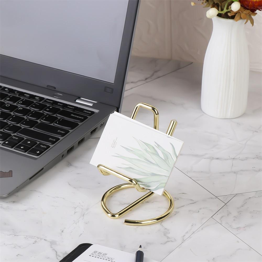 KUNHEV Giá Đỡ Thẻ Để Bàn Bằng Kim Loại Thiết Kế Dễ Thương