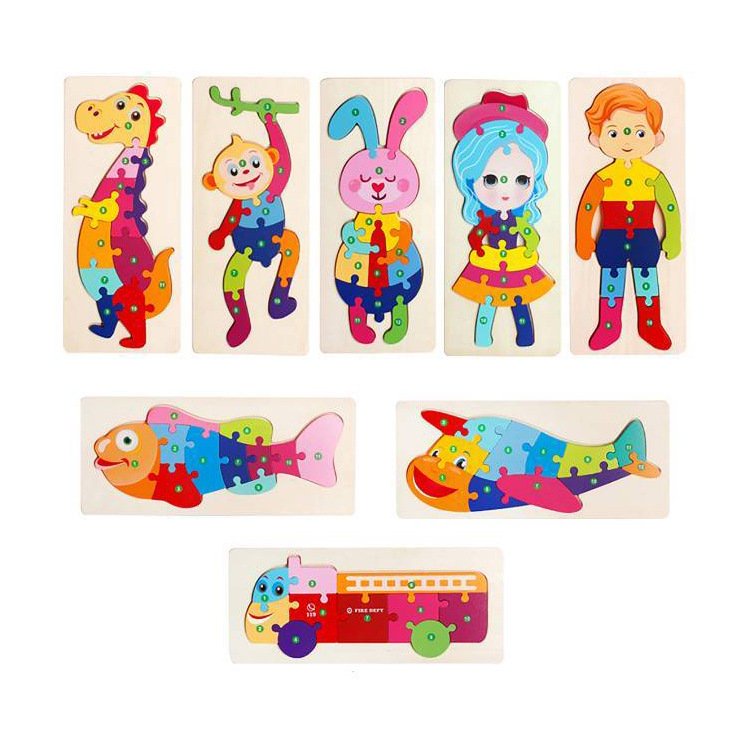 Đồ chơi gỗ tranh ghép nối 10 số ghép cho bé giúp bé phát triển tư duy ghép xếp hình