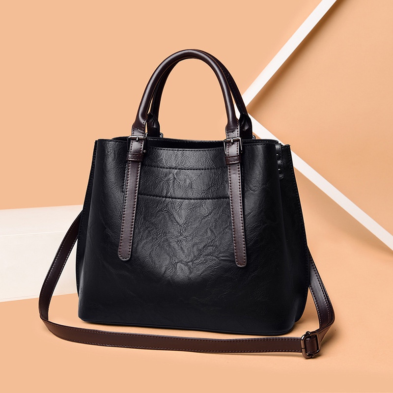 Túi Đeo Vai Có Khóa Cỡ Lớn Phong Cách Cổ Điển Thanh Lịch Cho Nữ