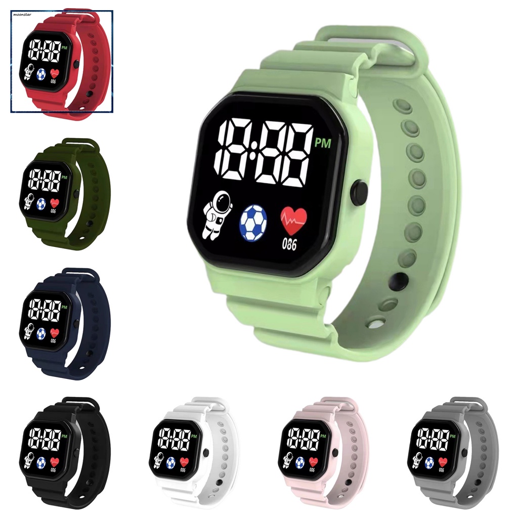 Đồng Hồ Đeo Tay Điện Tử Màn Hình LED Phong Cách Thể Thao Dành Cho Học Sinh