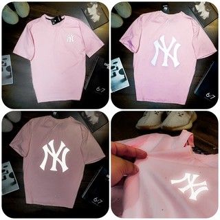 [ GIÁ XƯỞNG] ÁO THUN UNISEX NY PHẢN QUANG- MÀU HỒNG