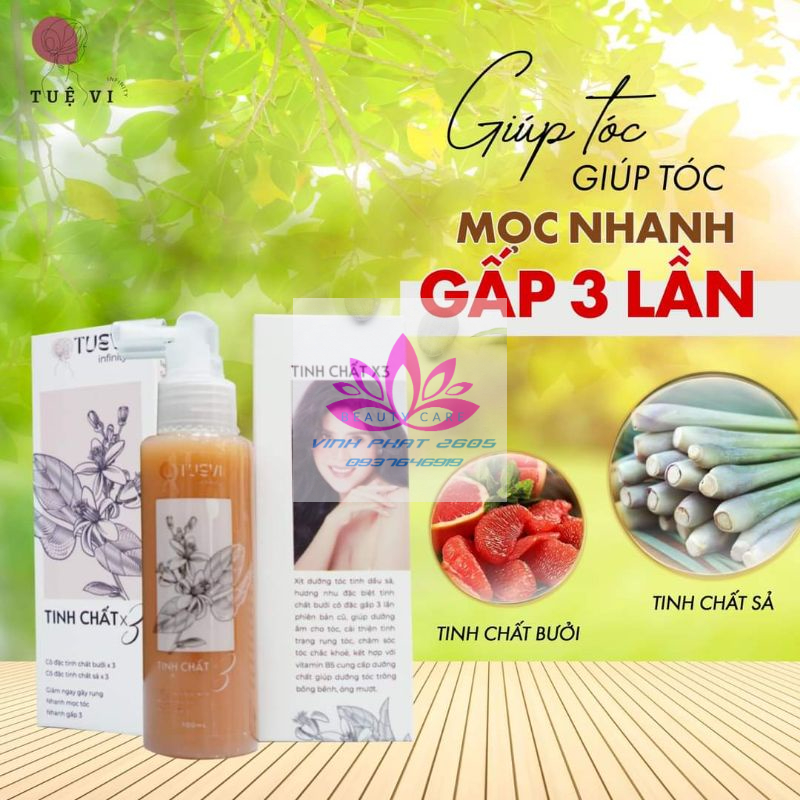 0[Chính hãng Mẫu Mới] Tinh Chất Sả Bưởi Tuệ Vi Infinity kích mọc tóc