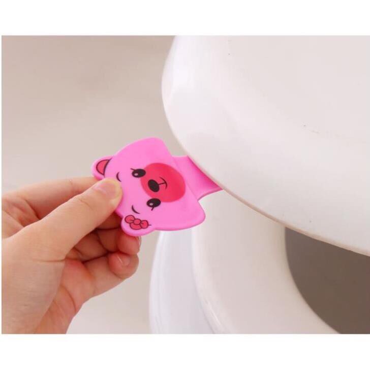 Miếng Dán Mở Nắp Bồn Cầu Toilet Tránh Vi Khuẩn