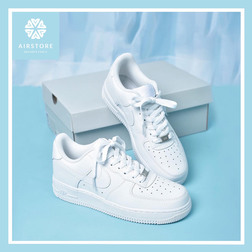 Giày_Nike AF1 Nam Nữ, Giày Air Force 1 Màu Trắng Thể Thao Thời Trang Dễ Phối Đồ Hàng Đẹp Full Box