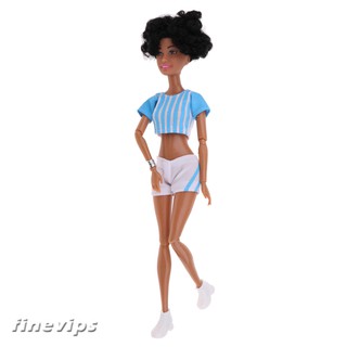 Búp búp bê nữ người Châu Phi mặc đồ thể thao dễ thương