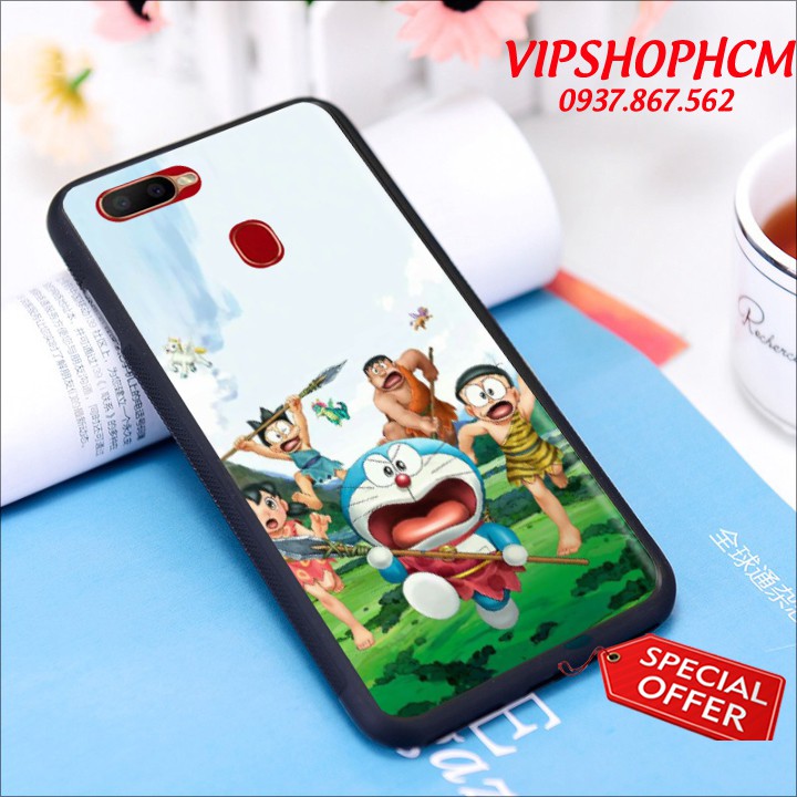 Ốp lưng Oppo F3 Plus/ F5/ F5 Youth/ F7/ F7 Youth Hình Doremon Phiêu Lưu - viền TPU dẻo