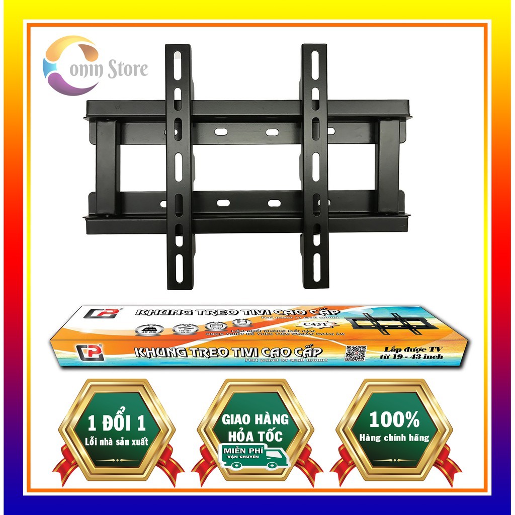 Khung Treo TIVI Cao Cấp C43T Khung Cố Định_Từ 19 đến 43 inch - Hàng Chính Hãng CẢNH PHONG