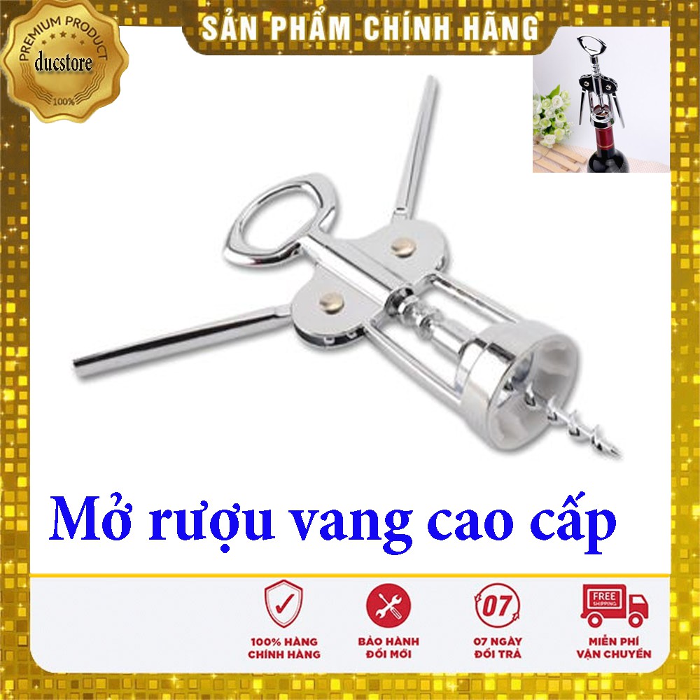 Khui rượu vang-dụng cụ mở nắp bia đa năng tiện dụng chất liệu inox 304 không han rỉ cao cấp Gelife do ducstore PP