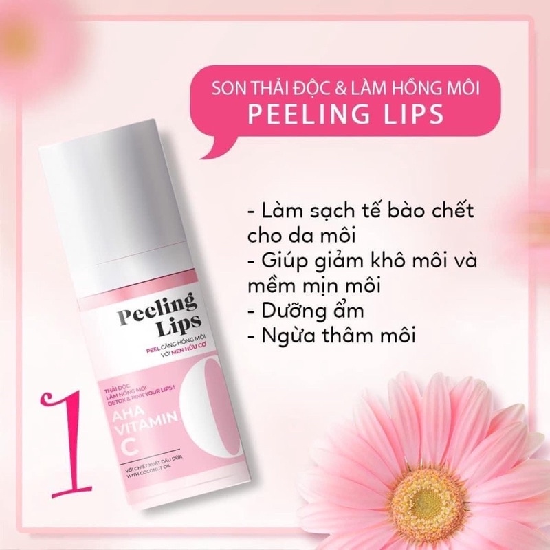 Peel Môi Khử Thâm Zoley Làm Hồng Môi PeeLing Lips AHA