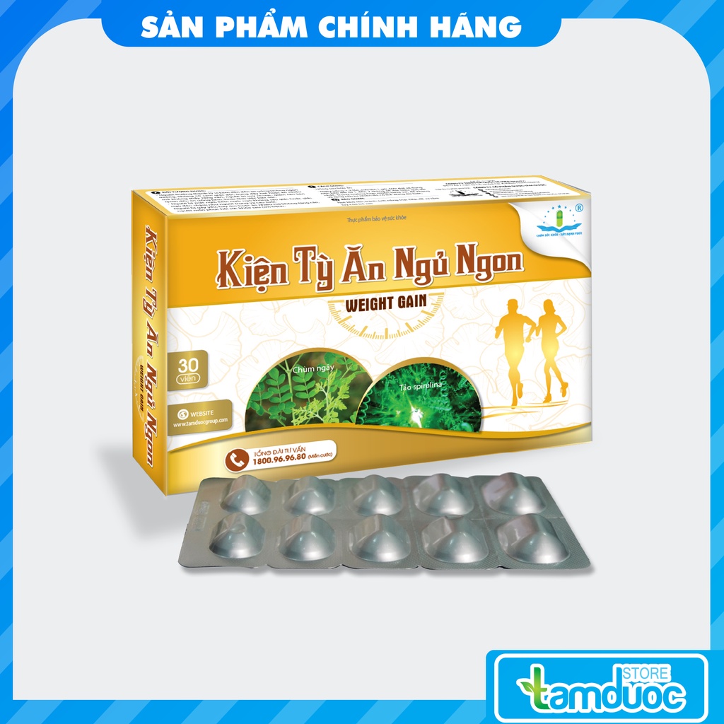 Kiện tỳ ăn ngủ ngon Weight Gain hỗ trợ ăn ngon ngủ ngon, tăng cân tự nhiên - Sản phẩm chính hãng Tâm Dược