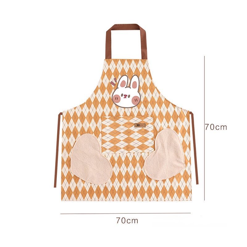 Tạp Dề ở Nhà Phiên Bản Hàn Quốc Quần áo Làm Việc Nấu ăn Dễ Thương Nhật Bản Dành Cho Nam Và Nữ Tạp Dề Mới Phục Vụ Nhà Bếp Tạp Dề Nhà Bếp Bằng Vải Tay