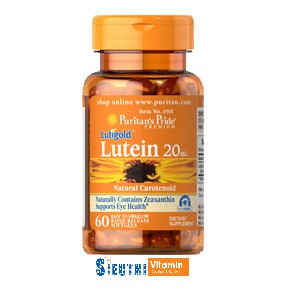 [CHÍNH HÃNG]Chống lão hóa thoái hóa điểm vàng,tăng cường thị lực,bổ mắt Lutigold Lutein 20 mg Zeaxanthin Puritan’s Pride