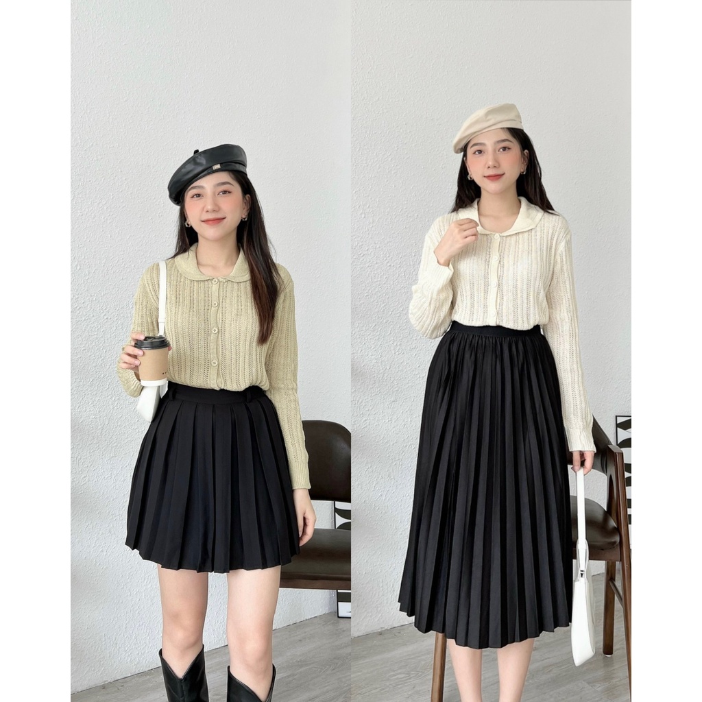 ÁO LEN SỢI THƯA CỔ SEN