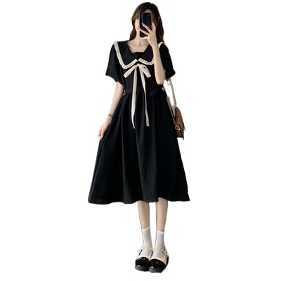 Đầm xòe Perty cổ búp bê phong cách Hàn Quốc thời trang ngọt ngào cho nữ