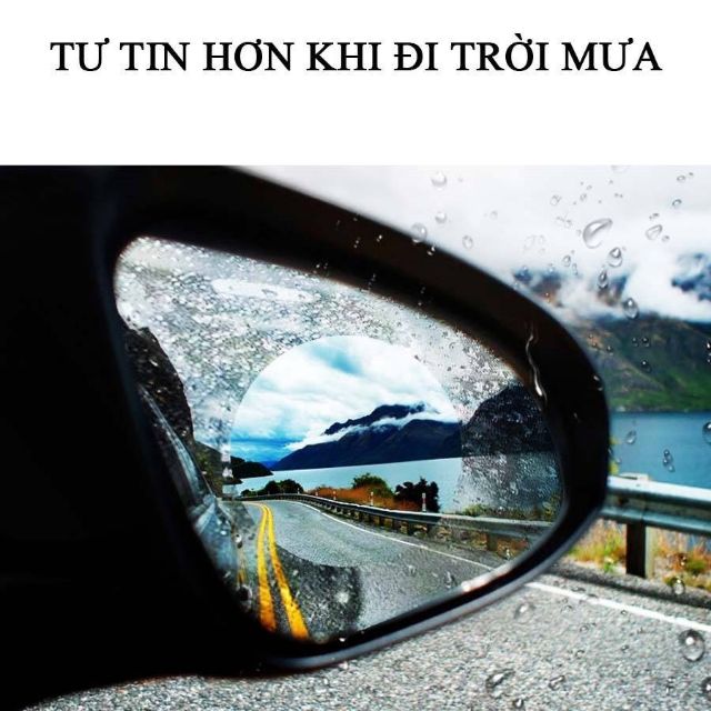 Miếng dán chống bám nước gương ô tô, miếng dán gương ô tô