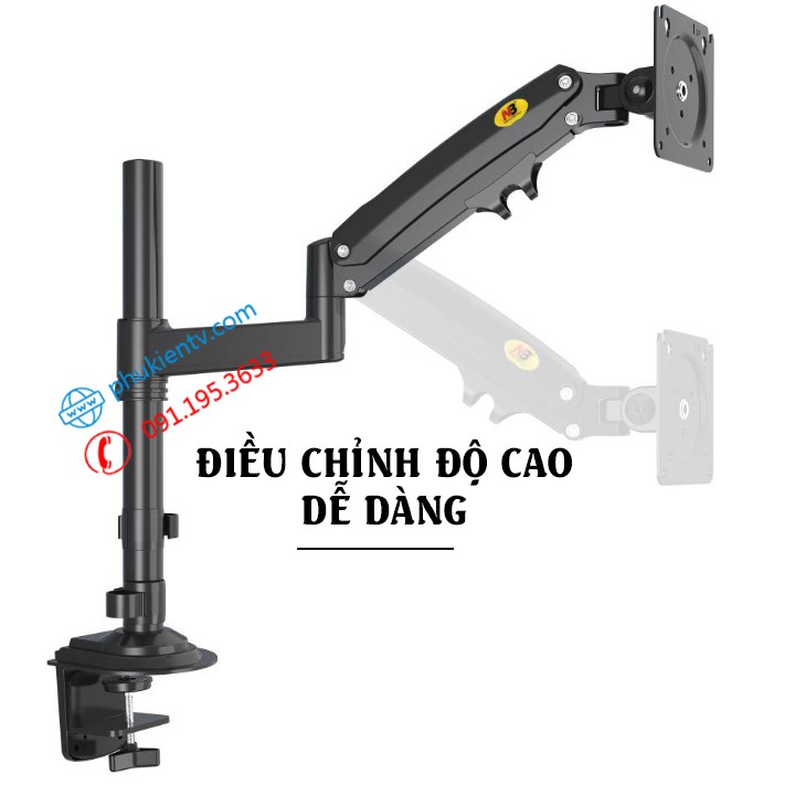 Giá Treo Màn Hình NB H100 22 - 35 Inch - Tay Treo Màn Hình Máy Tính H100 Chính Hãng NorthBayou [ Cao Cấp Hơn NB F80 ]