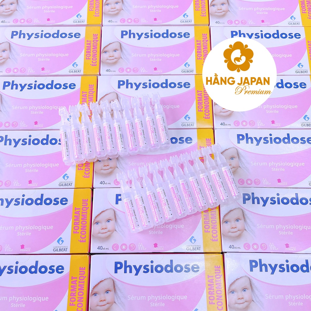 Nước muối sinh lý vệ sinh hằng ngày cho bé Physiodose Pháp